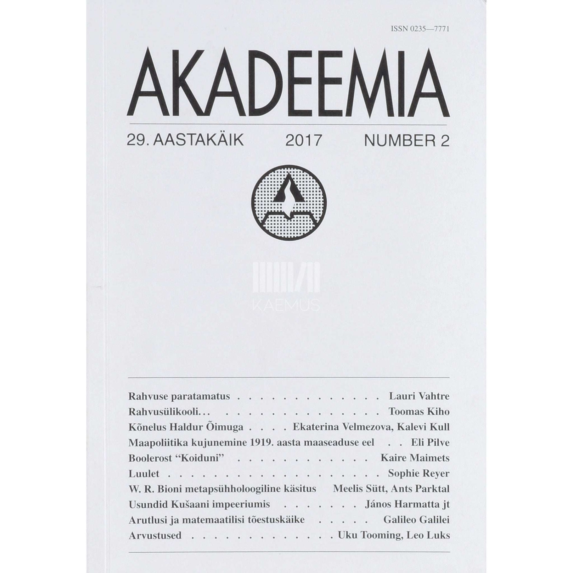 ... - Akadeemia 2/2017