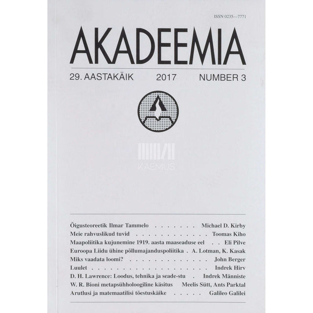... - Akadeemia 3/2017