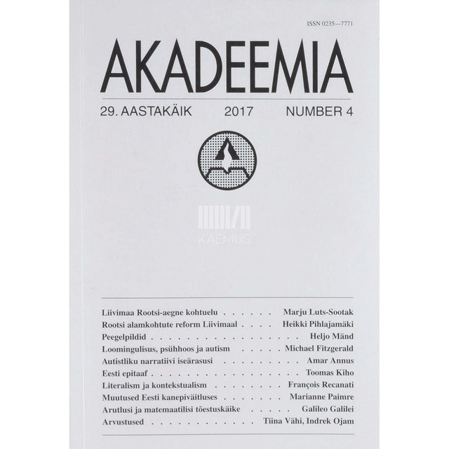 ... - Akadeemia 4/2017