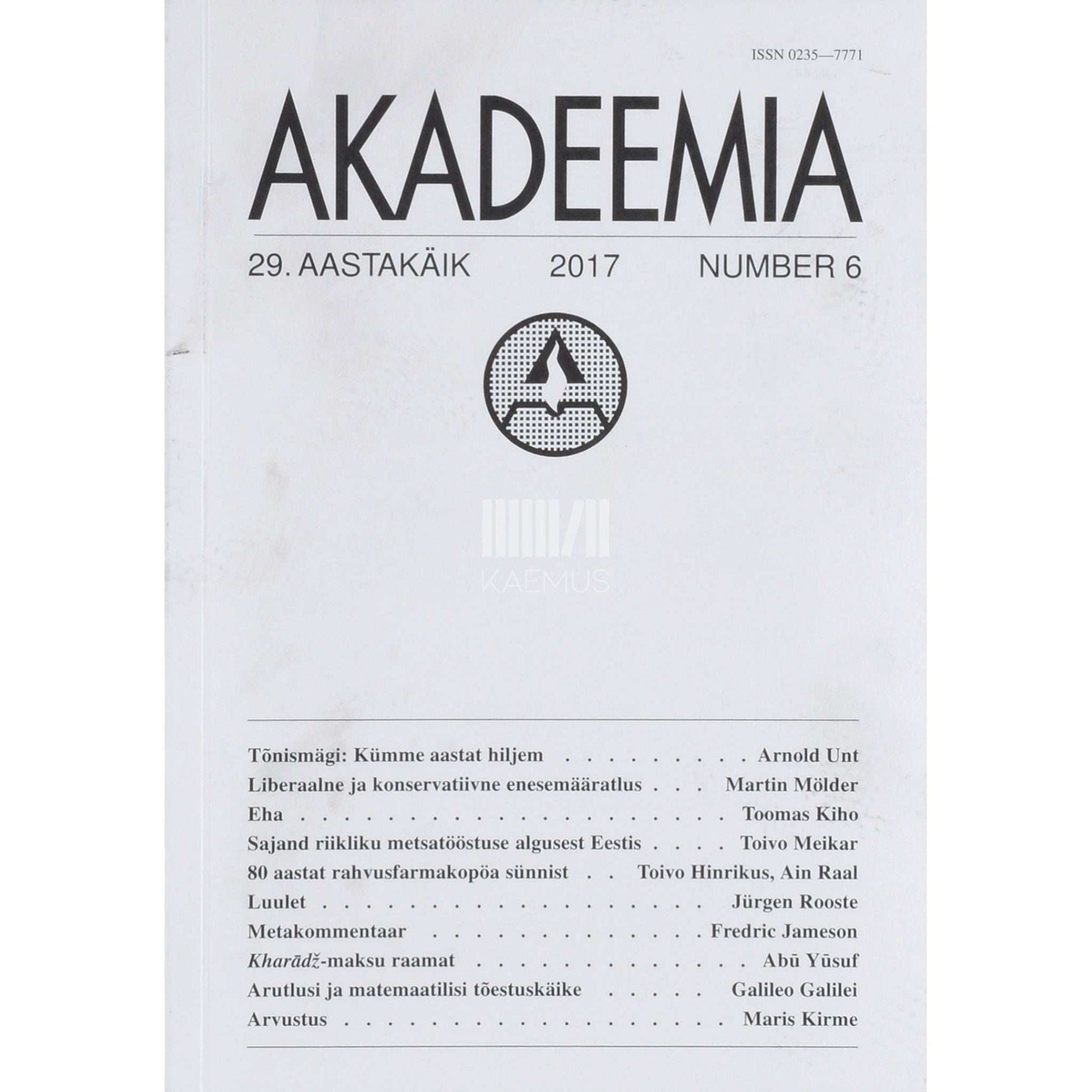 … - Akadeemia 6/2017