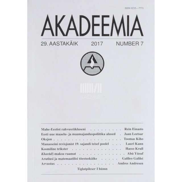 … - Akadeemia 7/2017