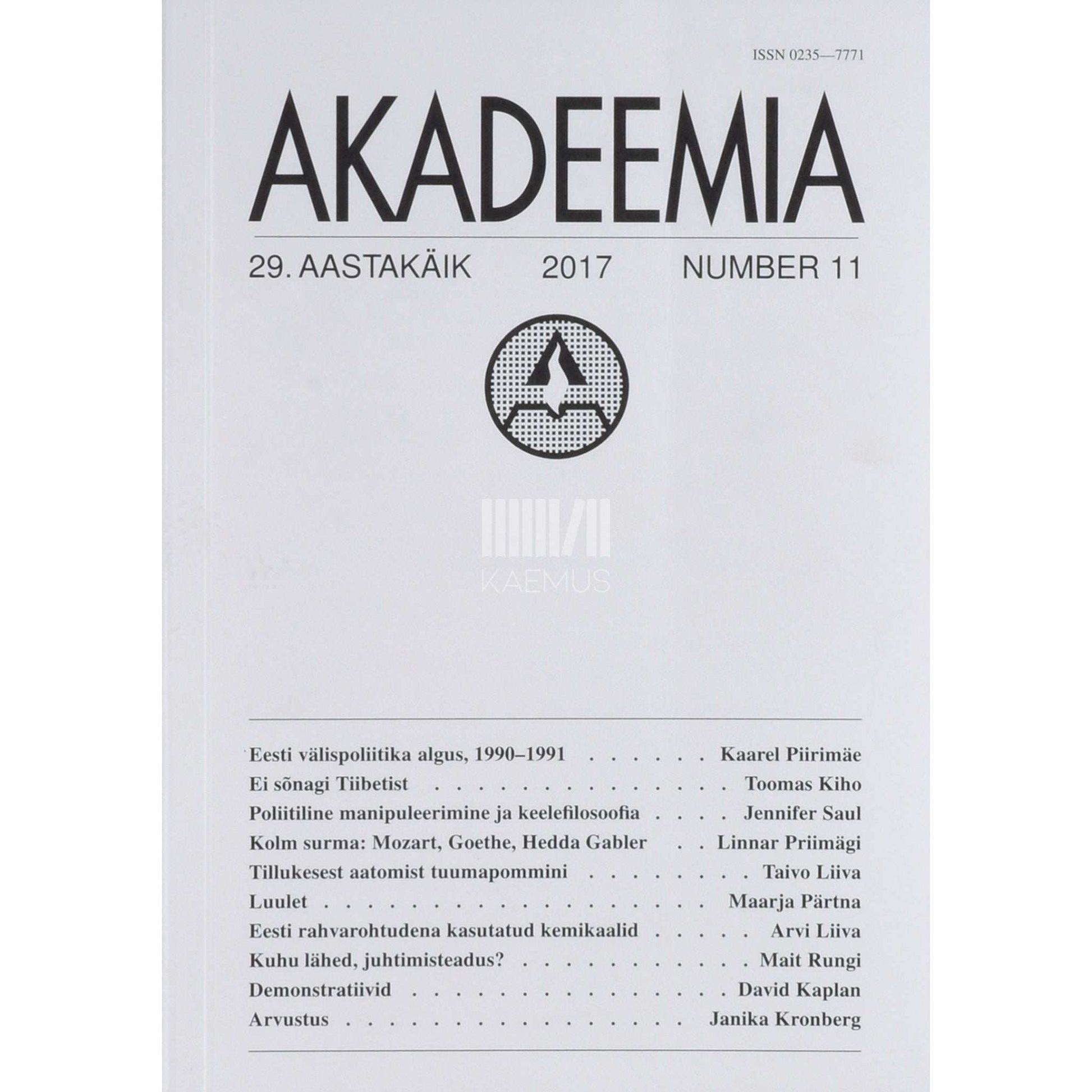 … - Akadeemia 11/2017