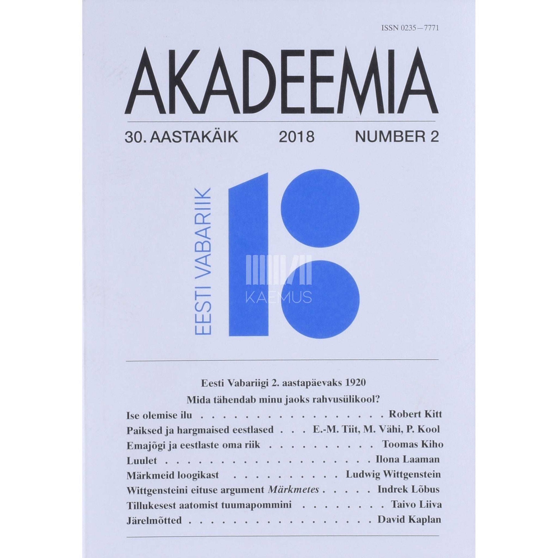 … - Akadeemia 2/2018