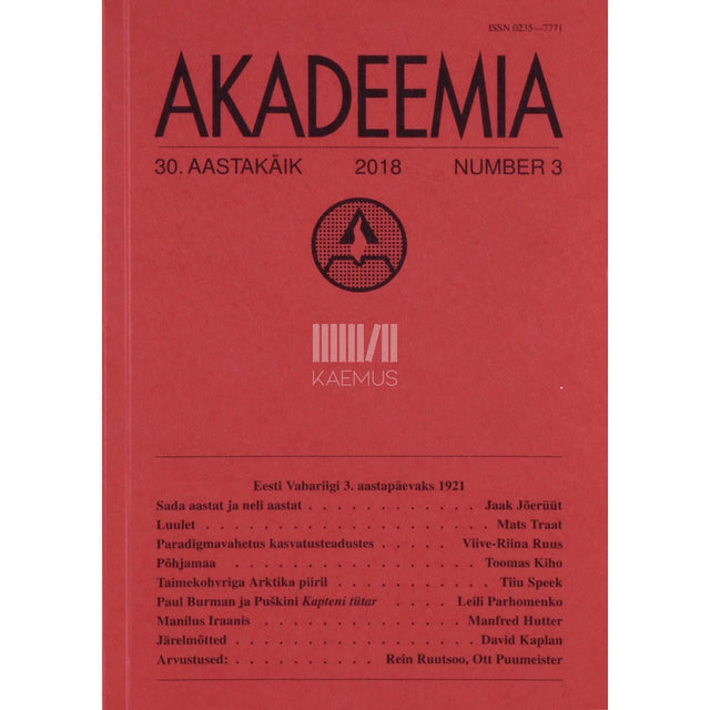 … - Akadeemia 3/2018