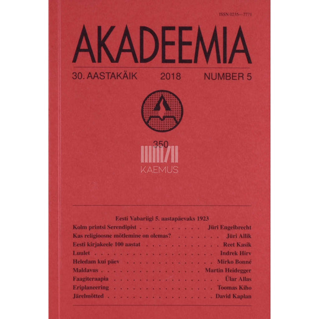 … - Akadeemia 5/2018