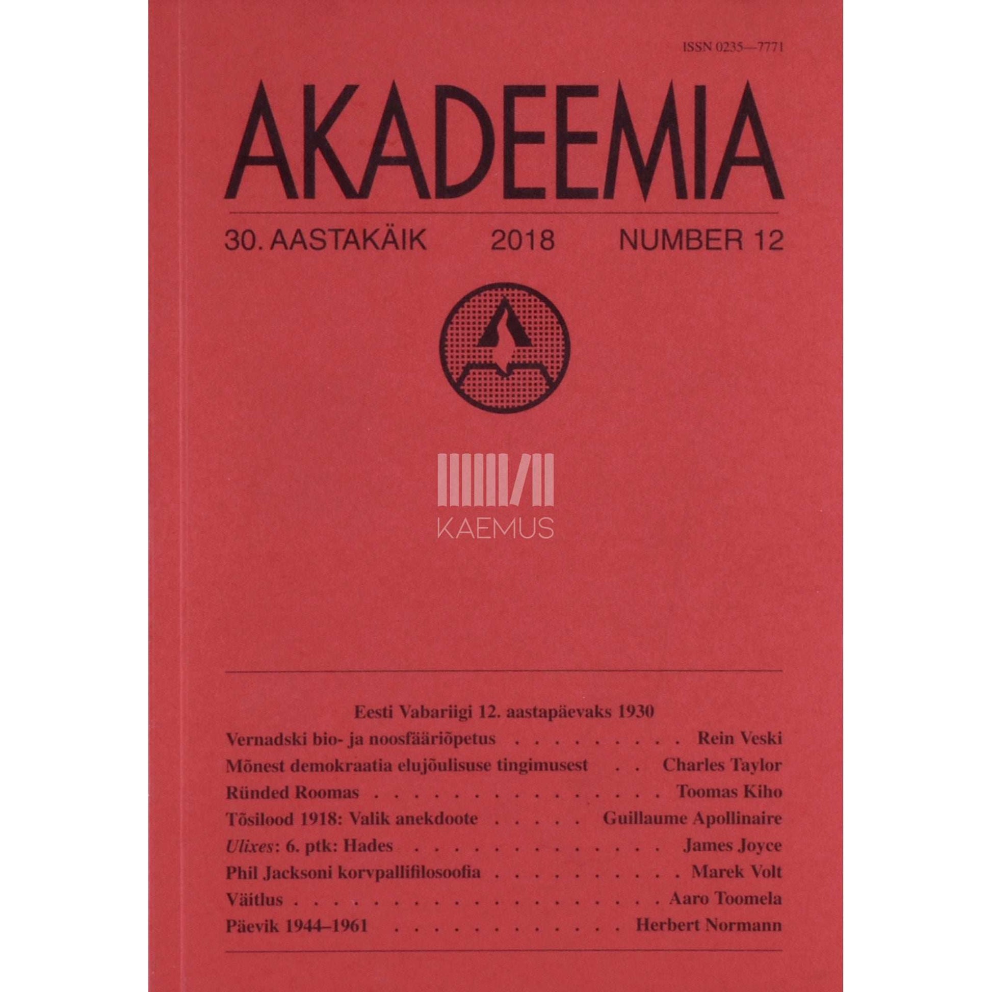 … - Akadeemia 12/2018