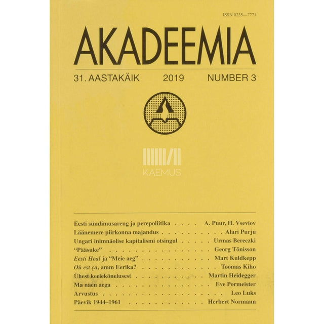 ... - Akadeemia 3/2019