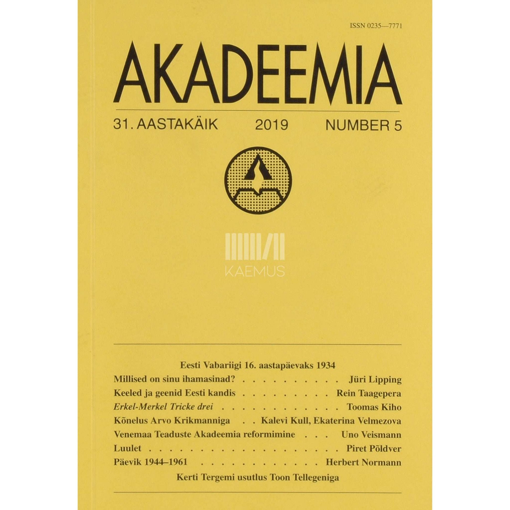 … - Akadeemia 5/2019