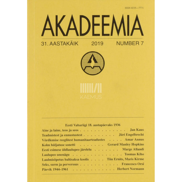 ... - Akadeemia 7/2019