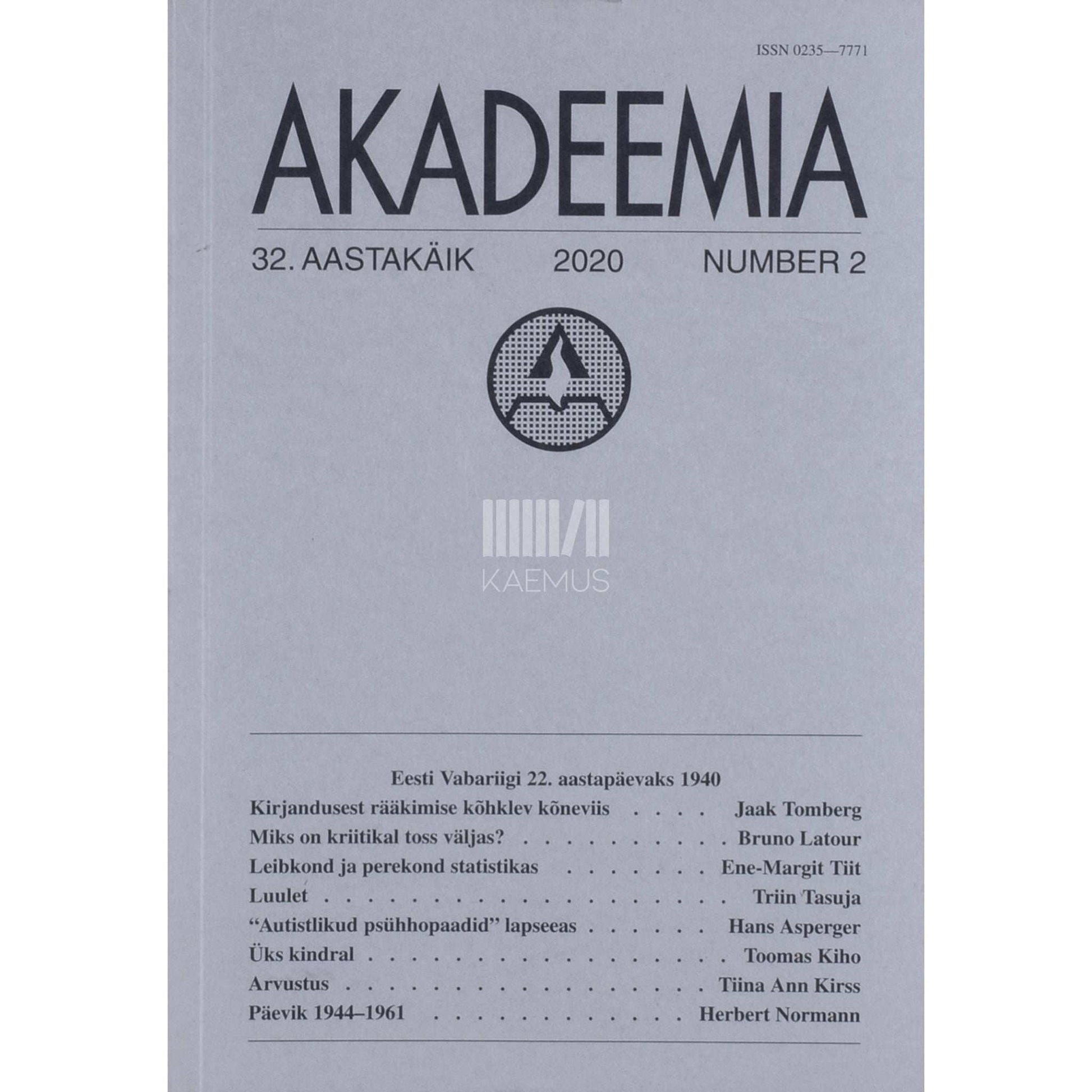 … - Akadeemia 2/2020