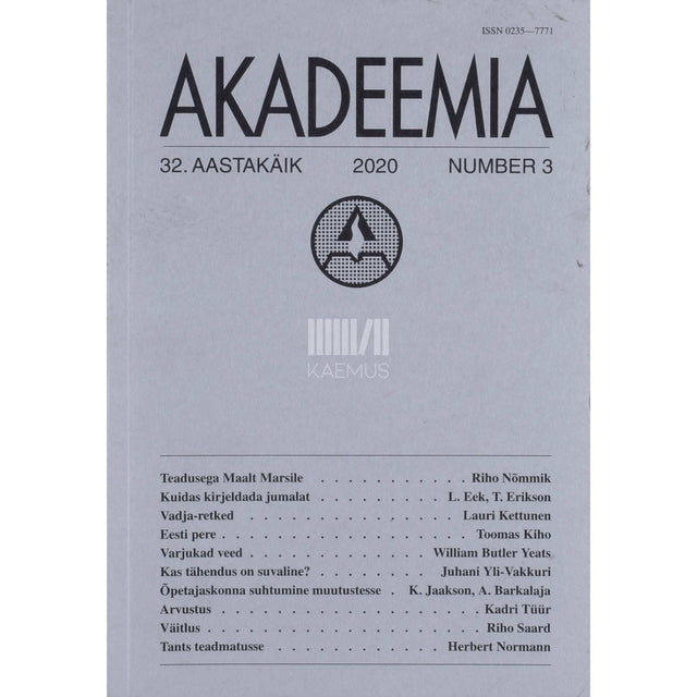 … - Akadeemia 3/2020