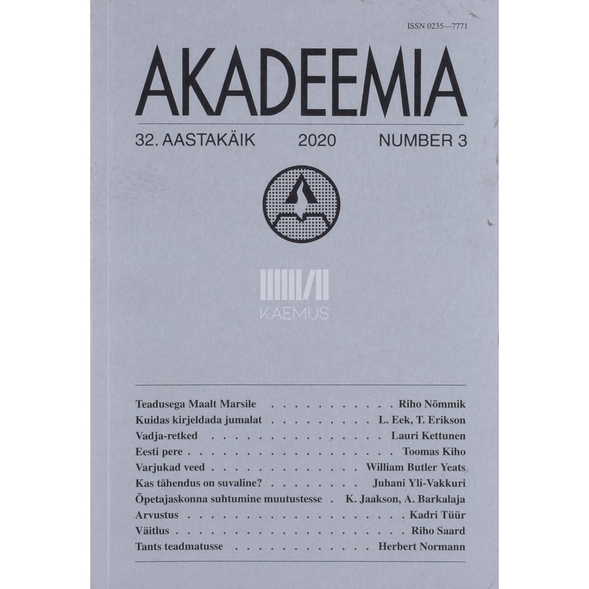 … - Akadeemia 3/2020