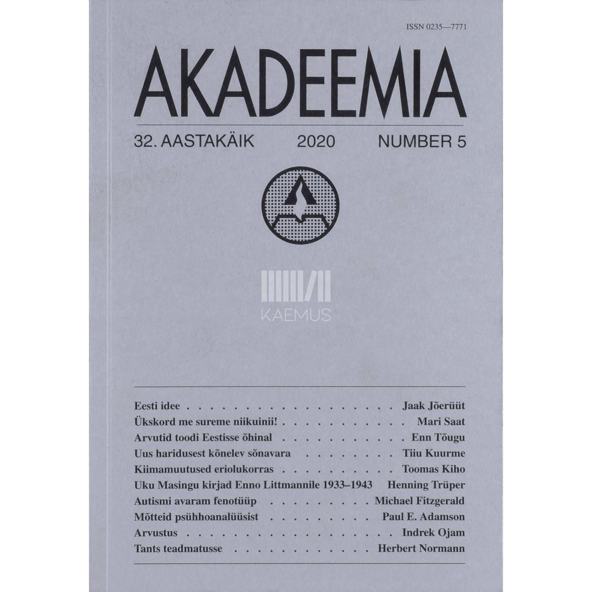 ... - Akadeemia 5/2020