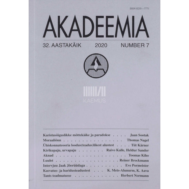 … - Akadeemia 7/2020