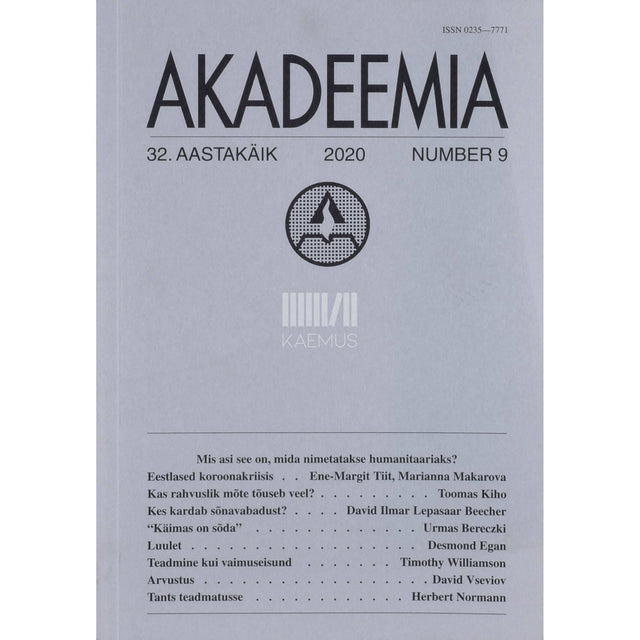 … - Akadeemia 9/2020