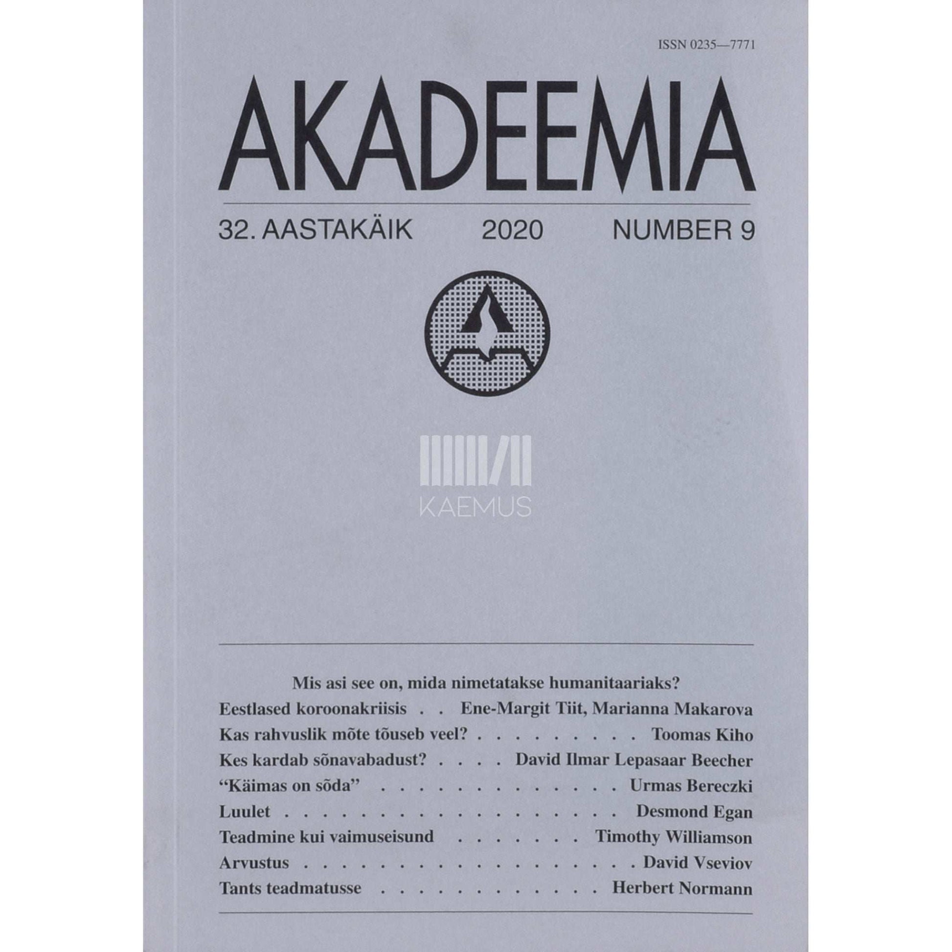 … - Akadeemia 9/2020