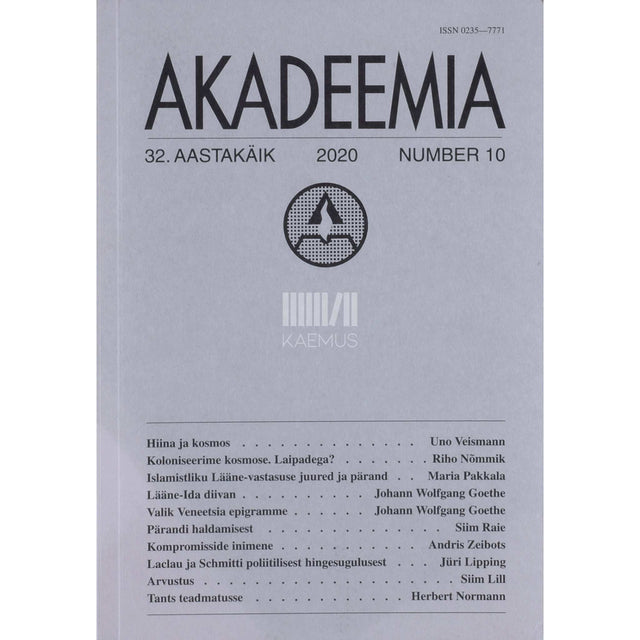 … - Akadeemia 10/2020