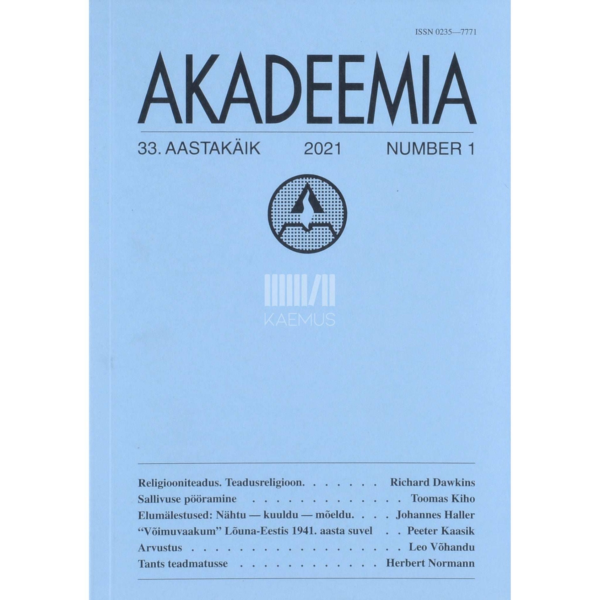 … - Akadeemia 1/2021