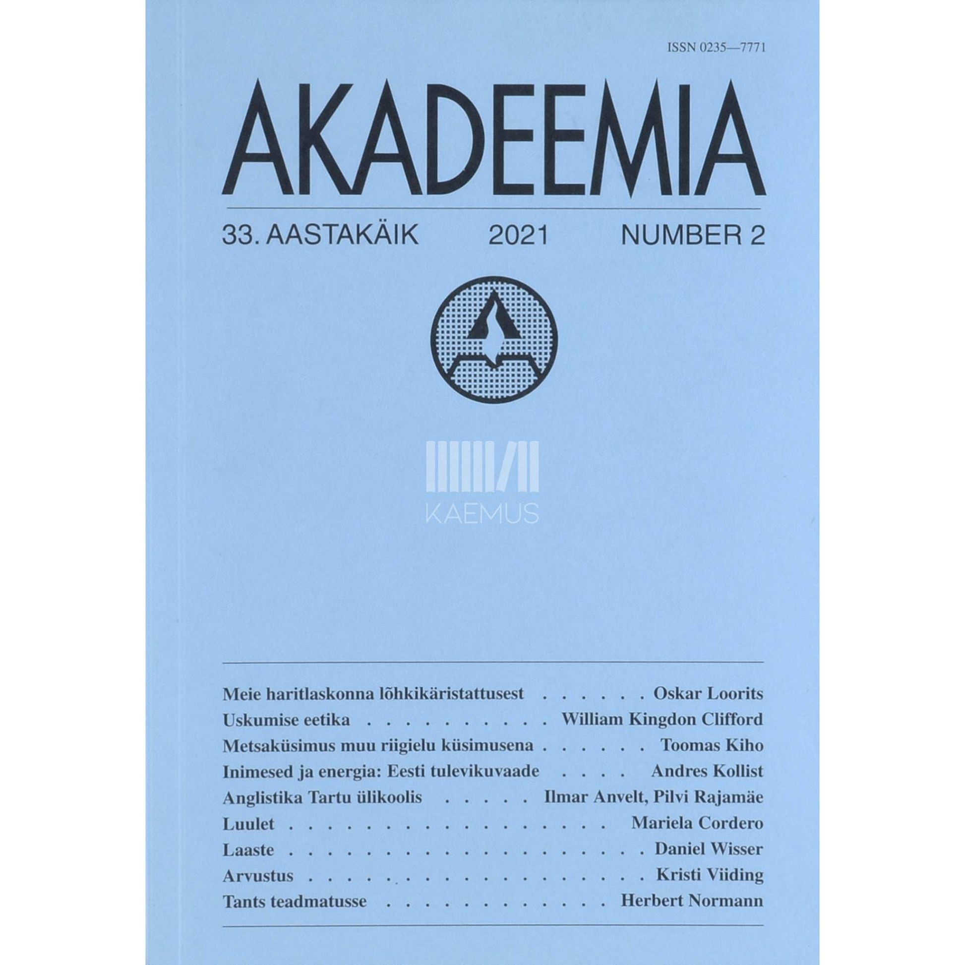 … - Akadeemia 2/2021