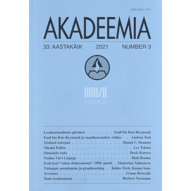 … - Akadeemia 3/2021