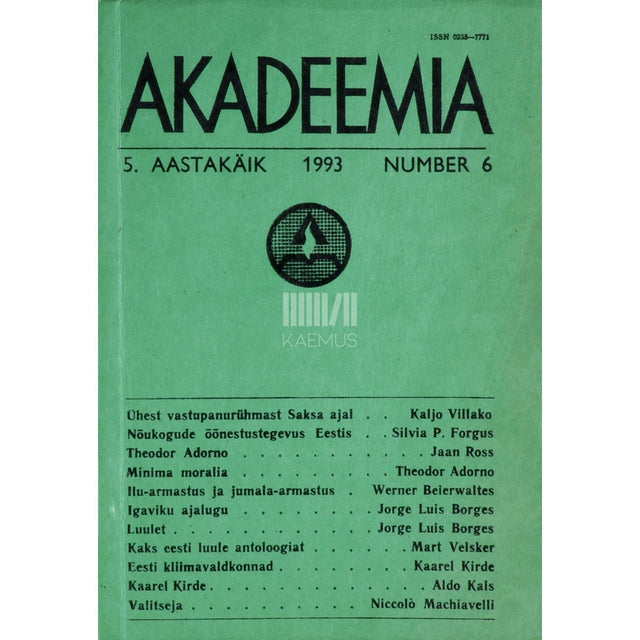 ... - Akadeemia 6/1993