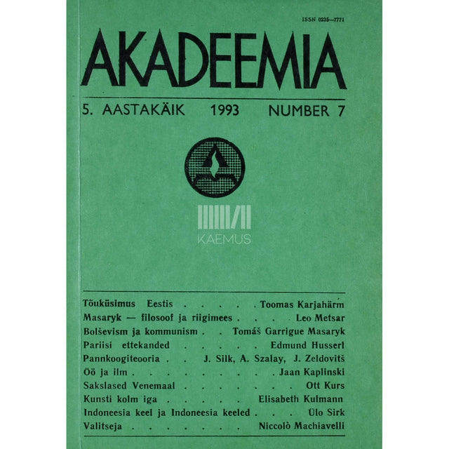 ... - Akadeemia 7/1993