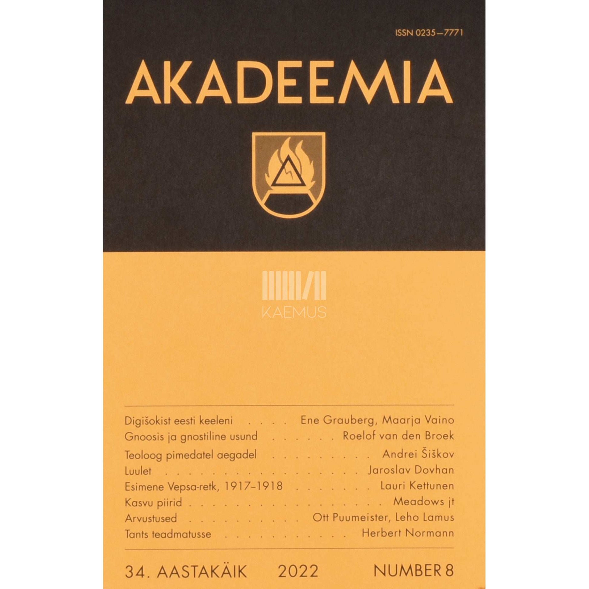 … - Akadeemia 8/2022