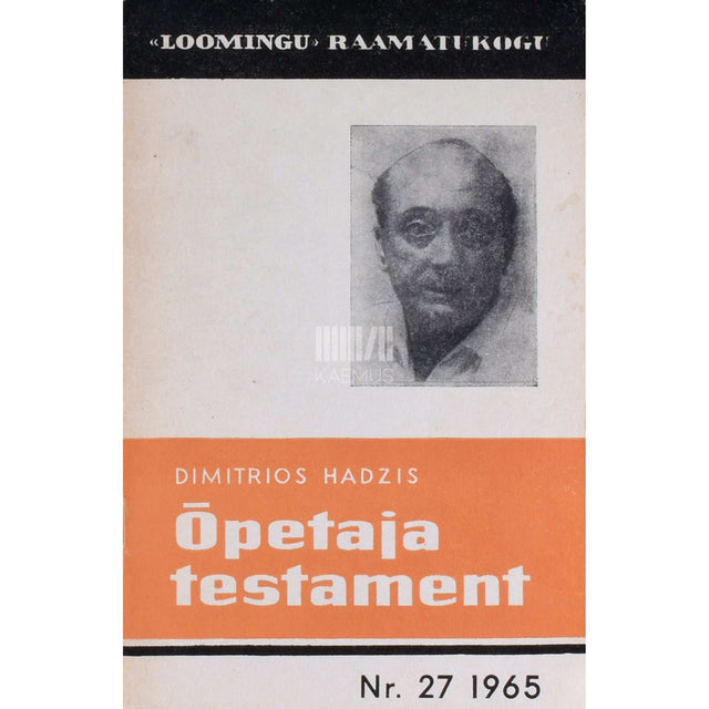Dimitrios Hadzis - Õpetaja testament