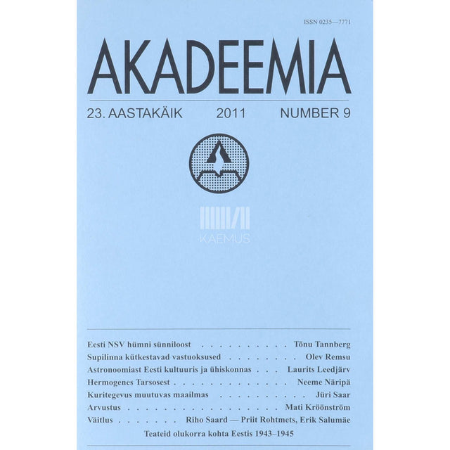 … - Akadeemia 9/2011