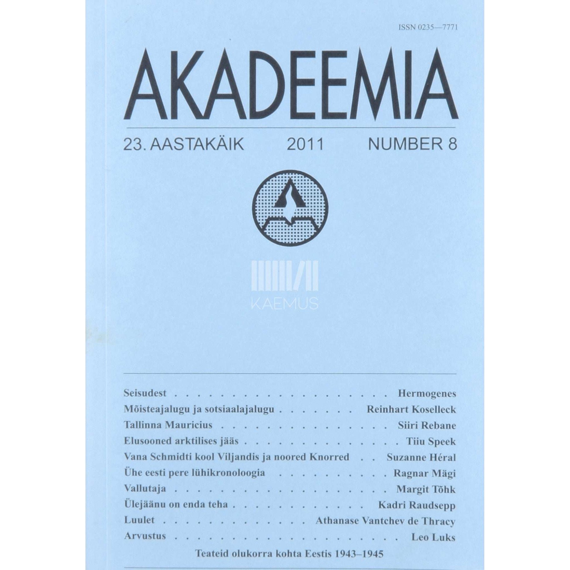 ... - Akadeemia 8/2011