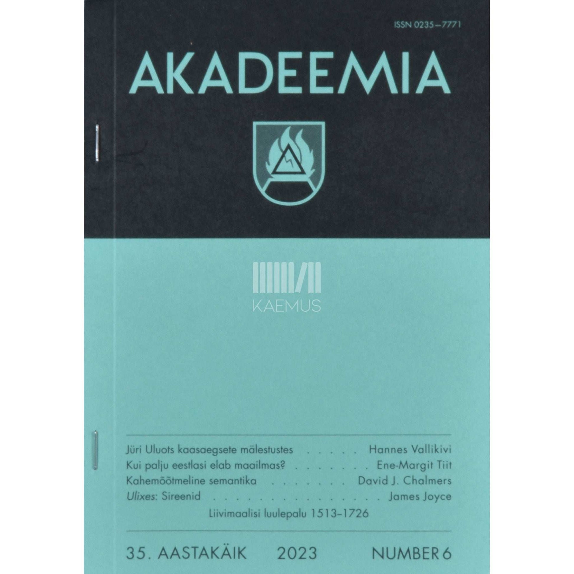 … - Akadeemia 6/2023
