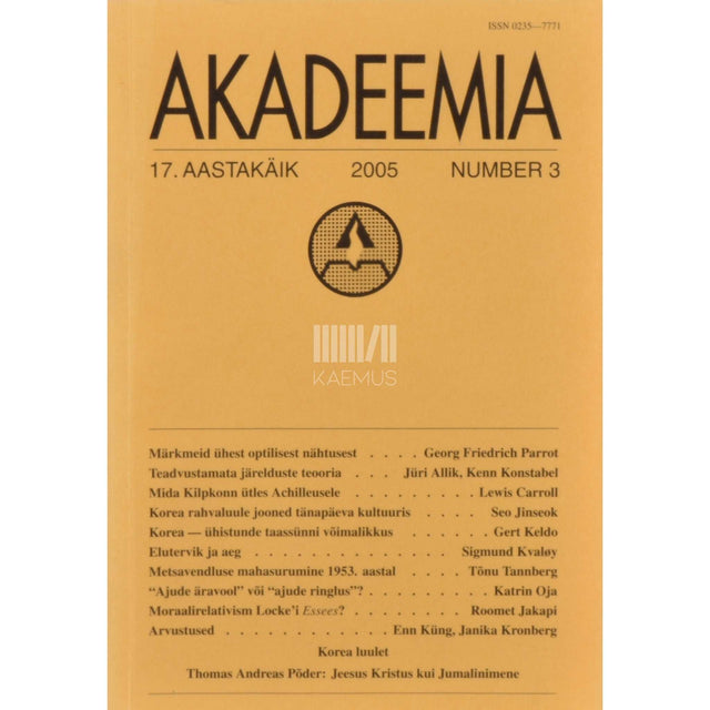 … - Akadeemia 3/2005