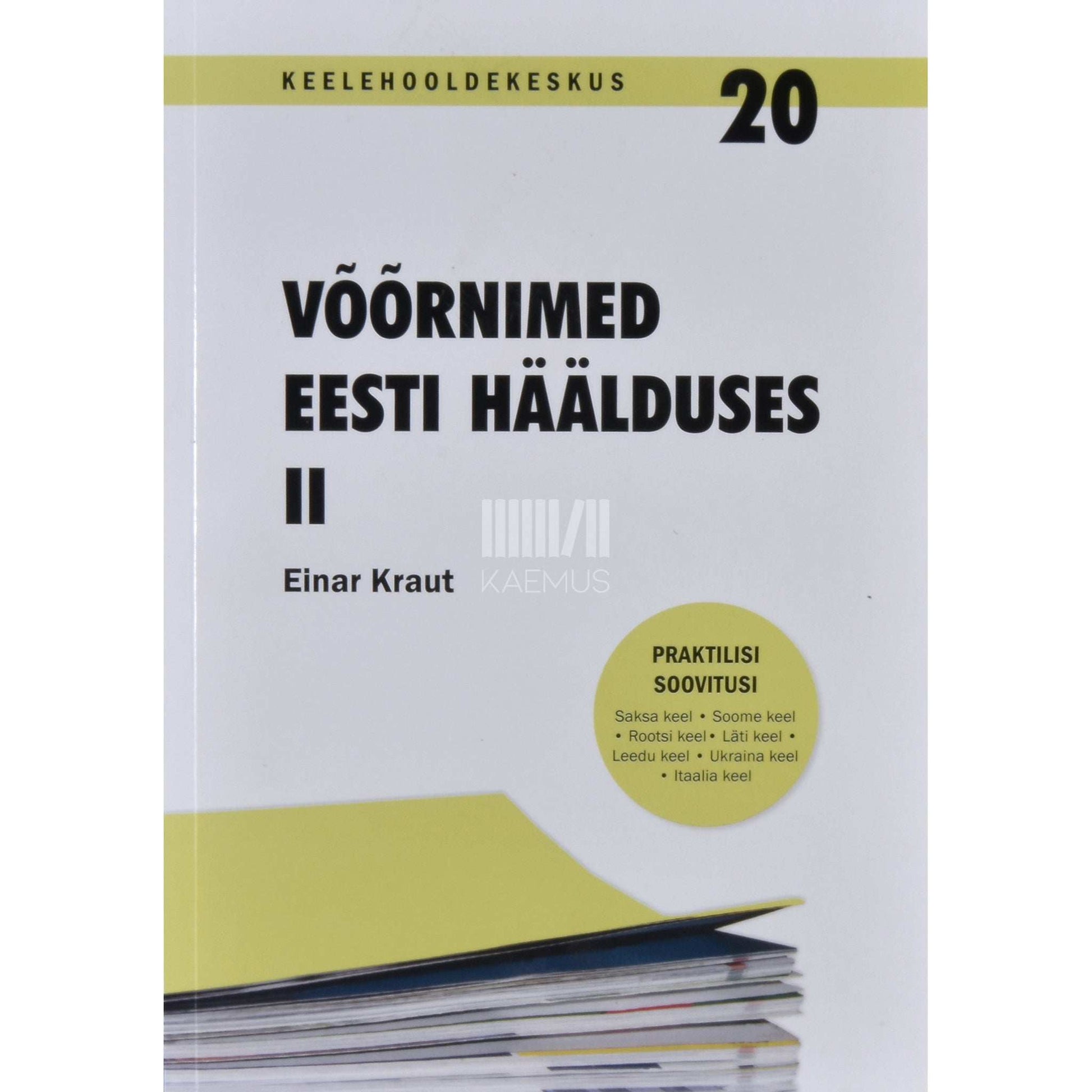 Einar Kraut - Võõrnimed eesti häälduses 2. osa