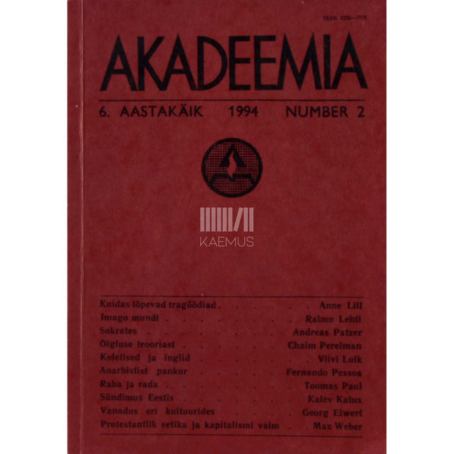 ... - Akadeemia 2/1994