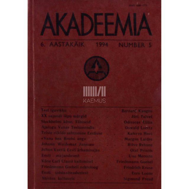 … - Akadeemia 5/1994