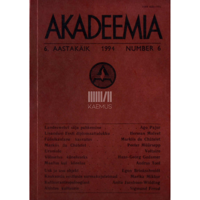 … - Akadeemia 6/1994