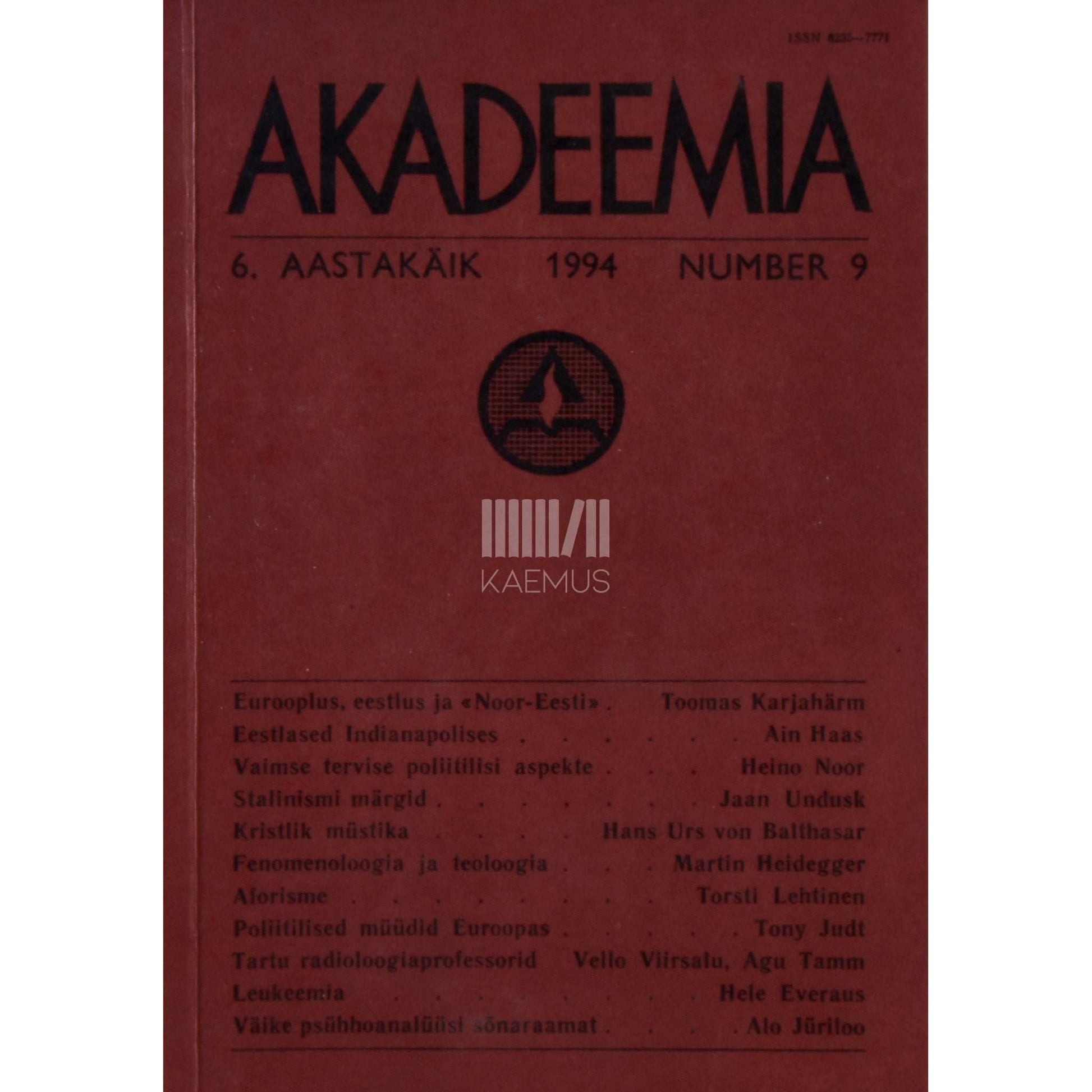 … - Akadeemia 9/1994