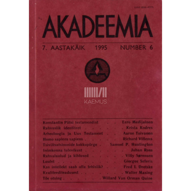 … - Akadeemia 6/1995