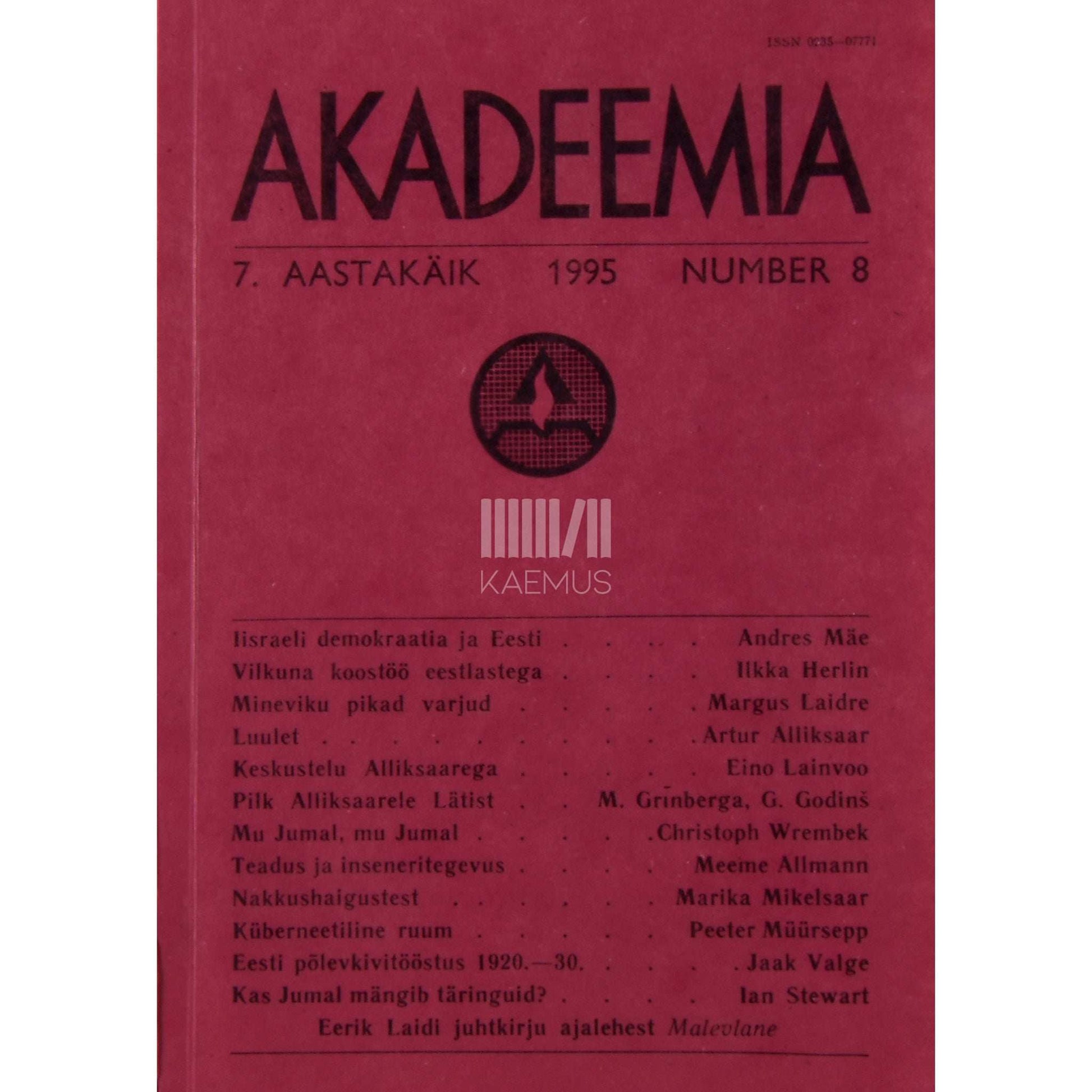 … - Akadeemia 8/1995