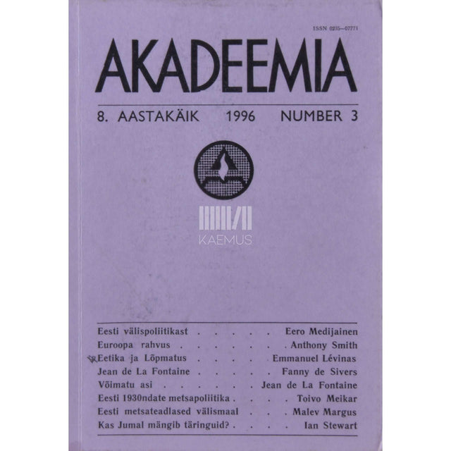 … - Akadeemia 3/1996