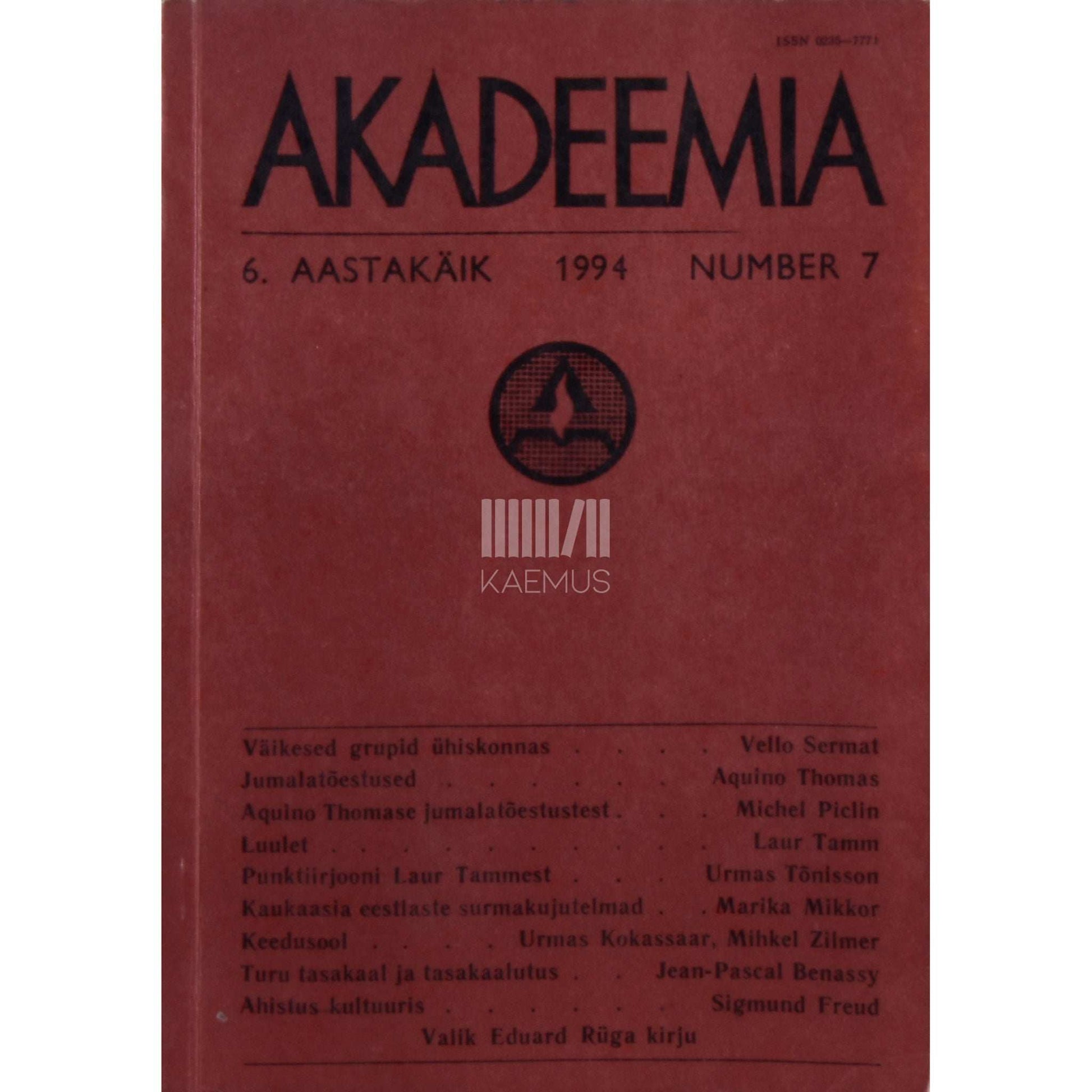 … - Akadeemia 7/1994