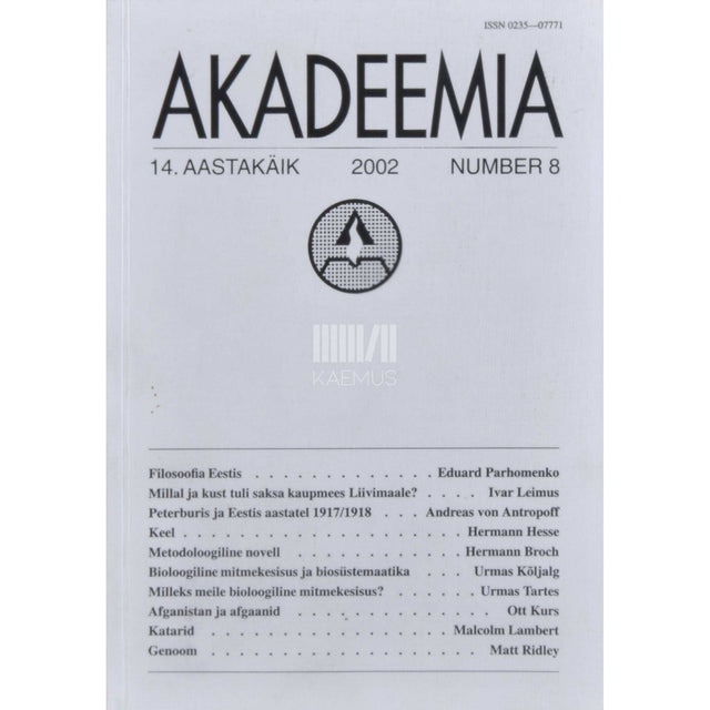 … - Akadeemia 8/2002