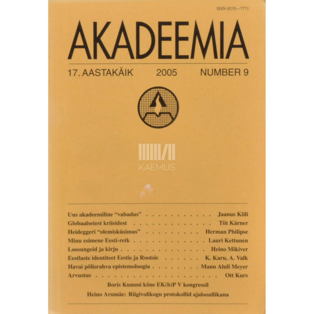 … - Akadeemia 9/2005