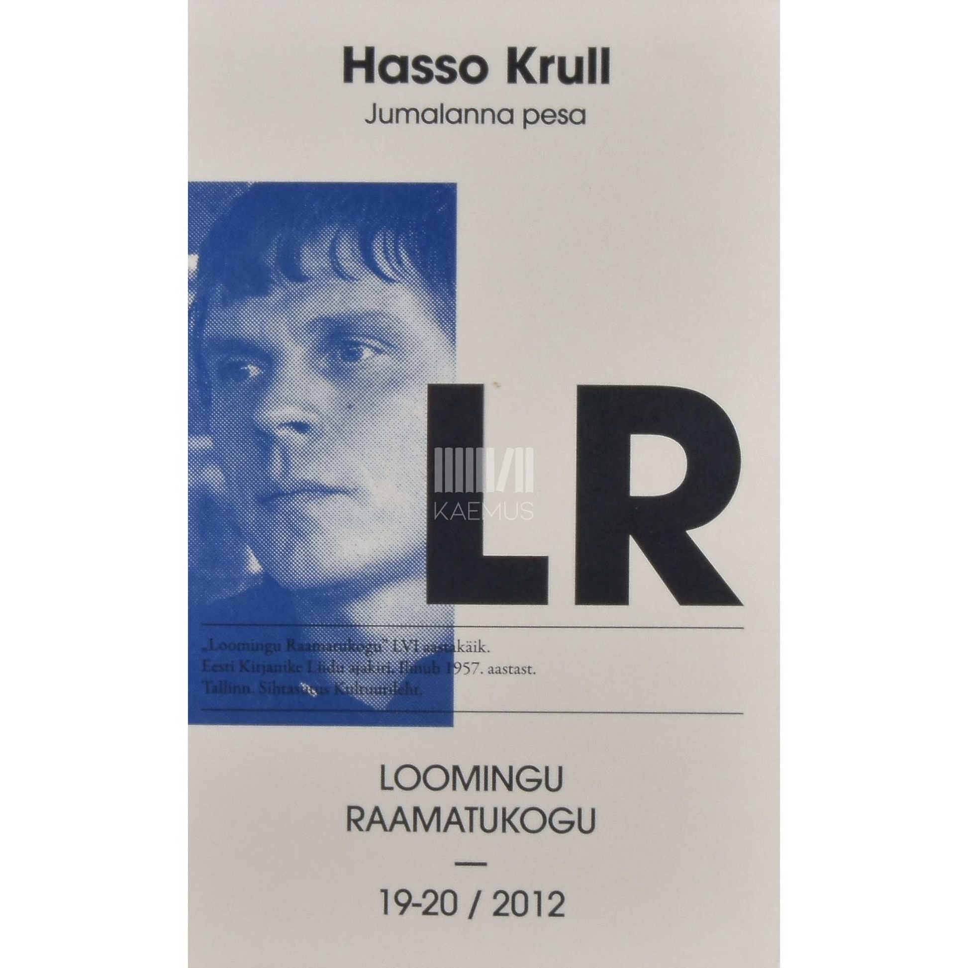 Hasso Krull - Jumalanna pesa. Mütopoeetiline essee