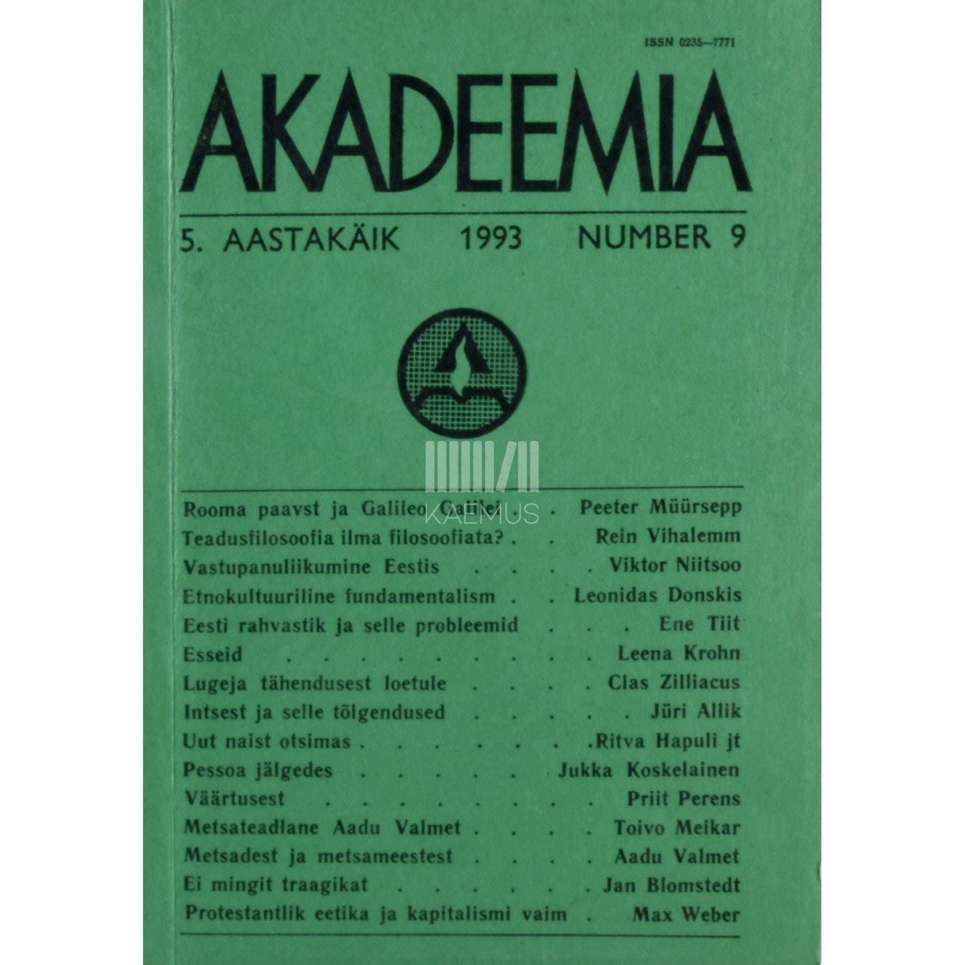 … - Akadeemia 9/1993
