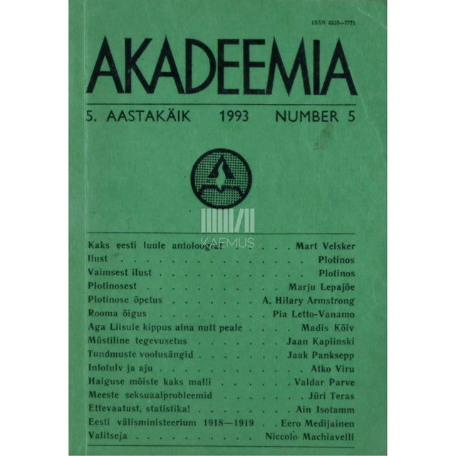 … - Akadeemia 5/1993
