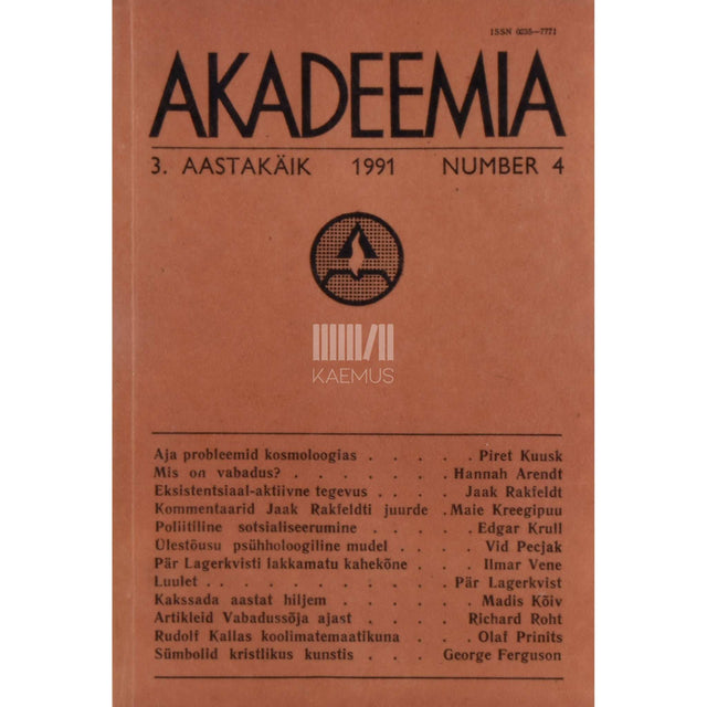… - Akadeemia 4/1991