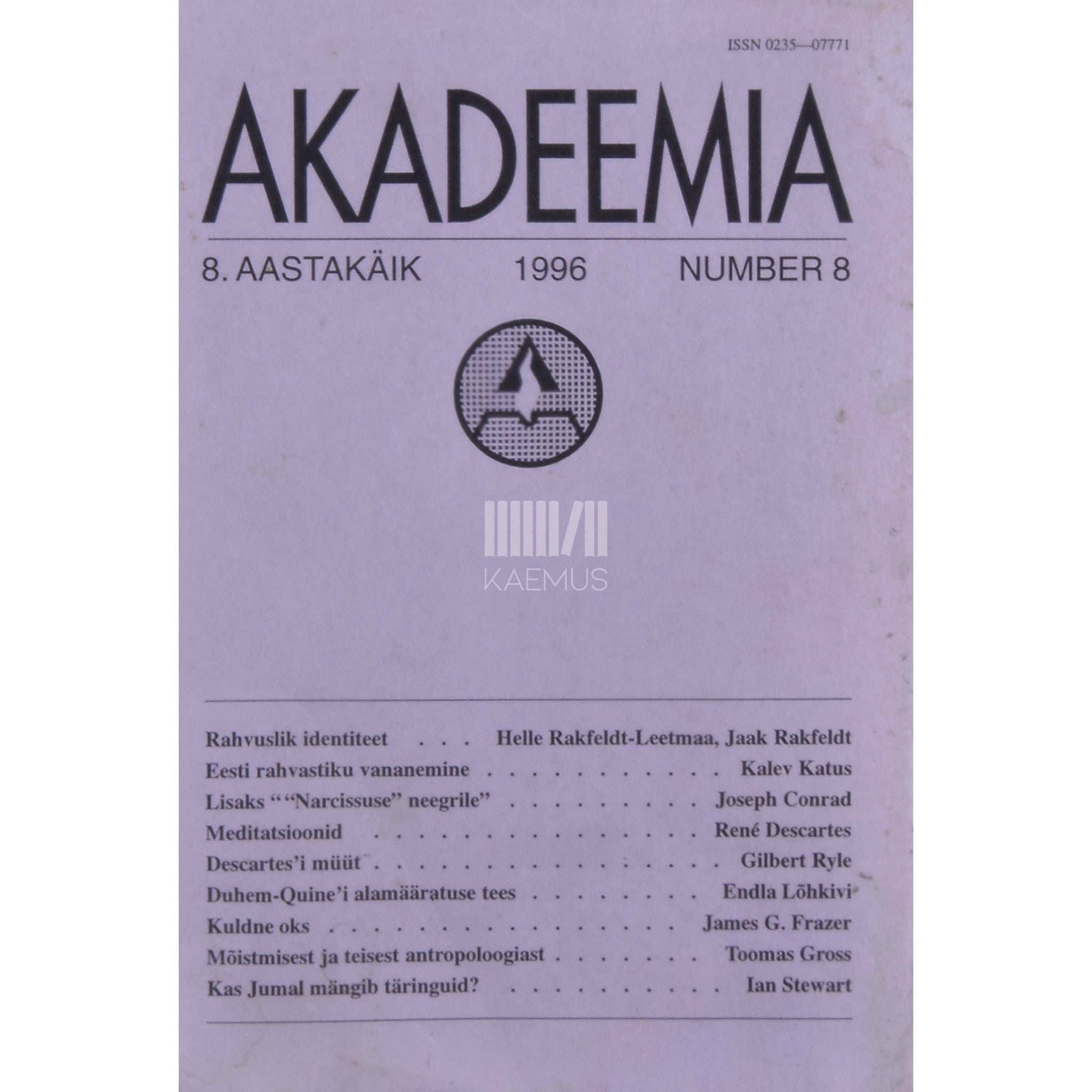 … - Akadeemia 8/1996