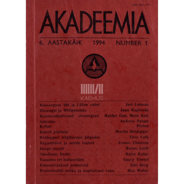 … - Akadeemia 1/1994