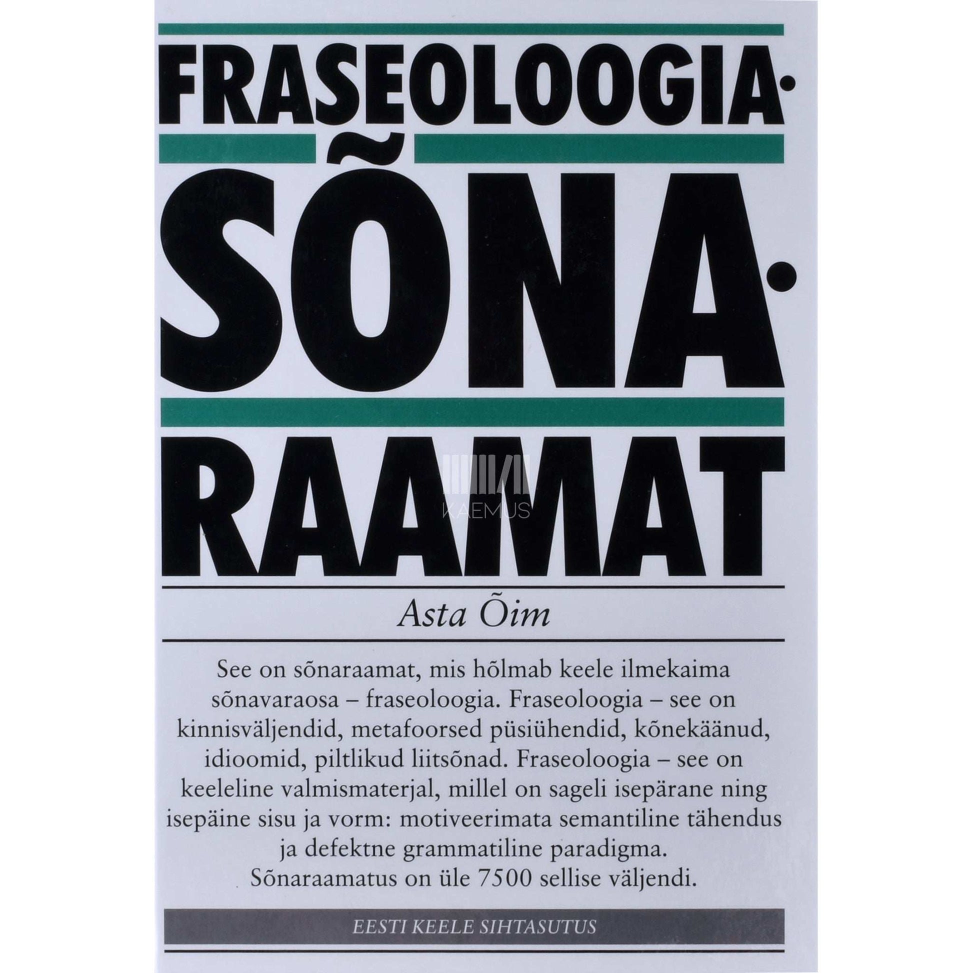 Asta Õim - Fraseoloogiasõnaraamat